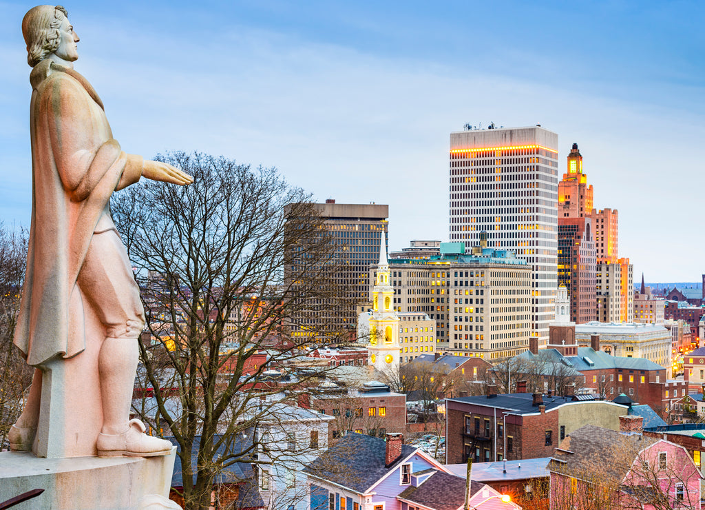 Providence, Rhode Island, USA Skyline from Prospect Terrace Park