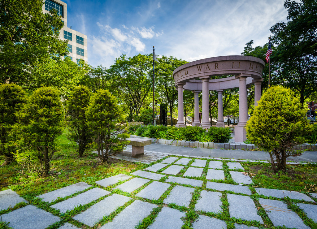 The World War II Memorial in Providence, Rhode Island