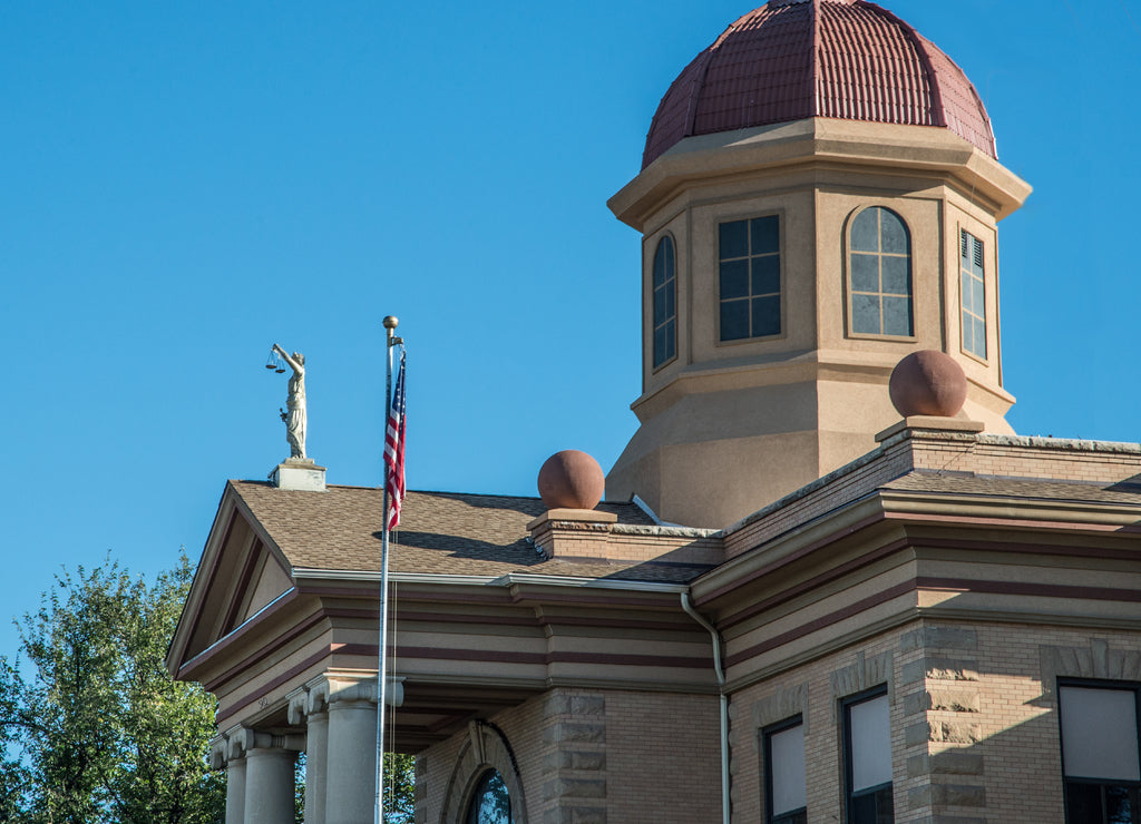 The Butte County Courthouse in Belle Fourche, South Dakota
