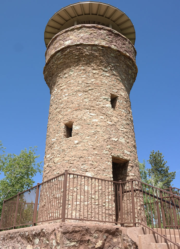 Mount Theodore Roosevelt Monument -Also known as the Roosevelt Friendship Monument or Friendship Tower, located in the Black Hills National Forest on the outskirts of Deadwood, Lawrence County, South Dakota