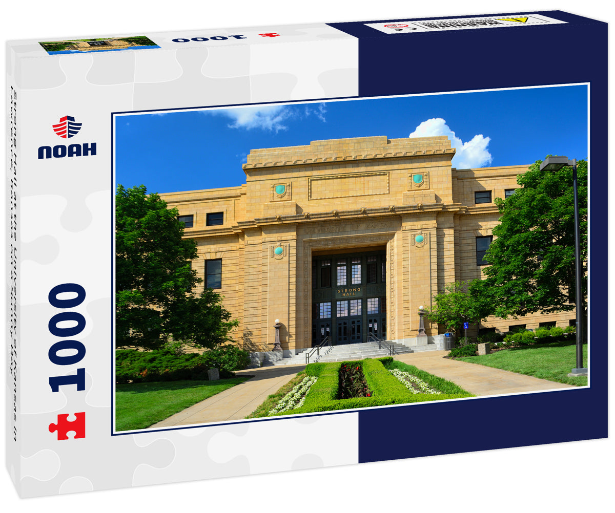 Strong Hall at the University of Kansas in Lawrence, Kansas on a Sunny Day