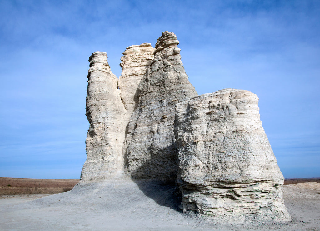 Castle Rock in Castle Rock Badlands, Gove County, Kansas, 2017