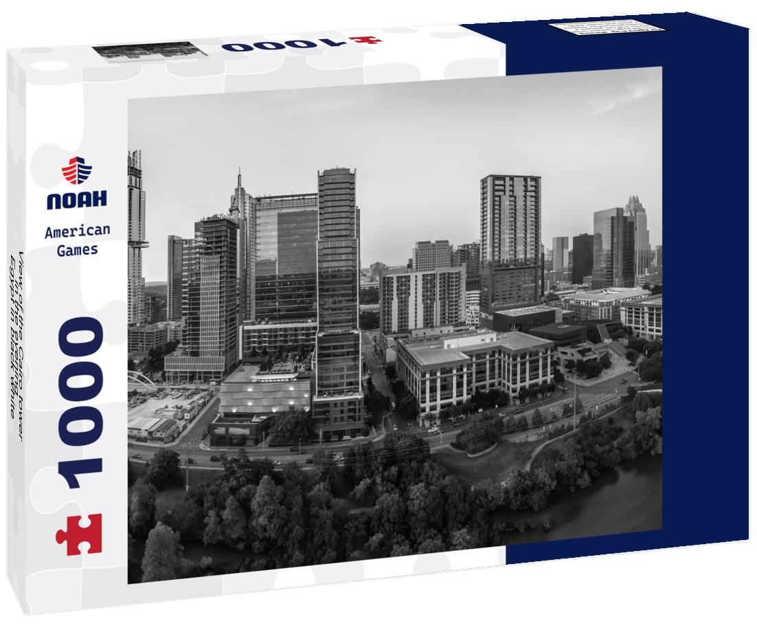 Noah Jigsaw Puzzle View of the Cairo tower in the evening - Egypt in black white 1000 pieces