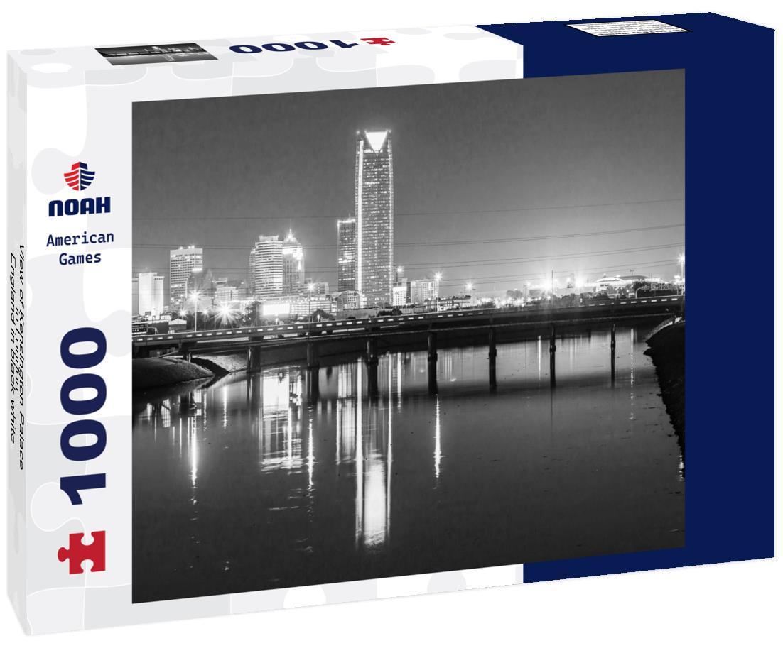 Noah Jigsaw Puzzle View of Kensington Palace in London - England in black white 1000 pieces