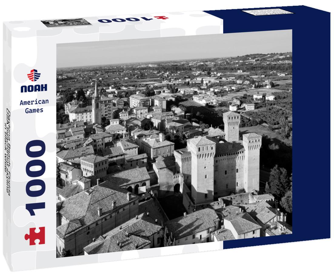 Noah Jigsaw Puzzle Daytona Beach, Florida, USA beachfront skyline in black white 1000 pieces