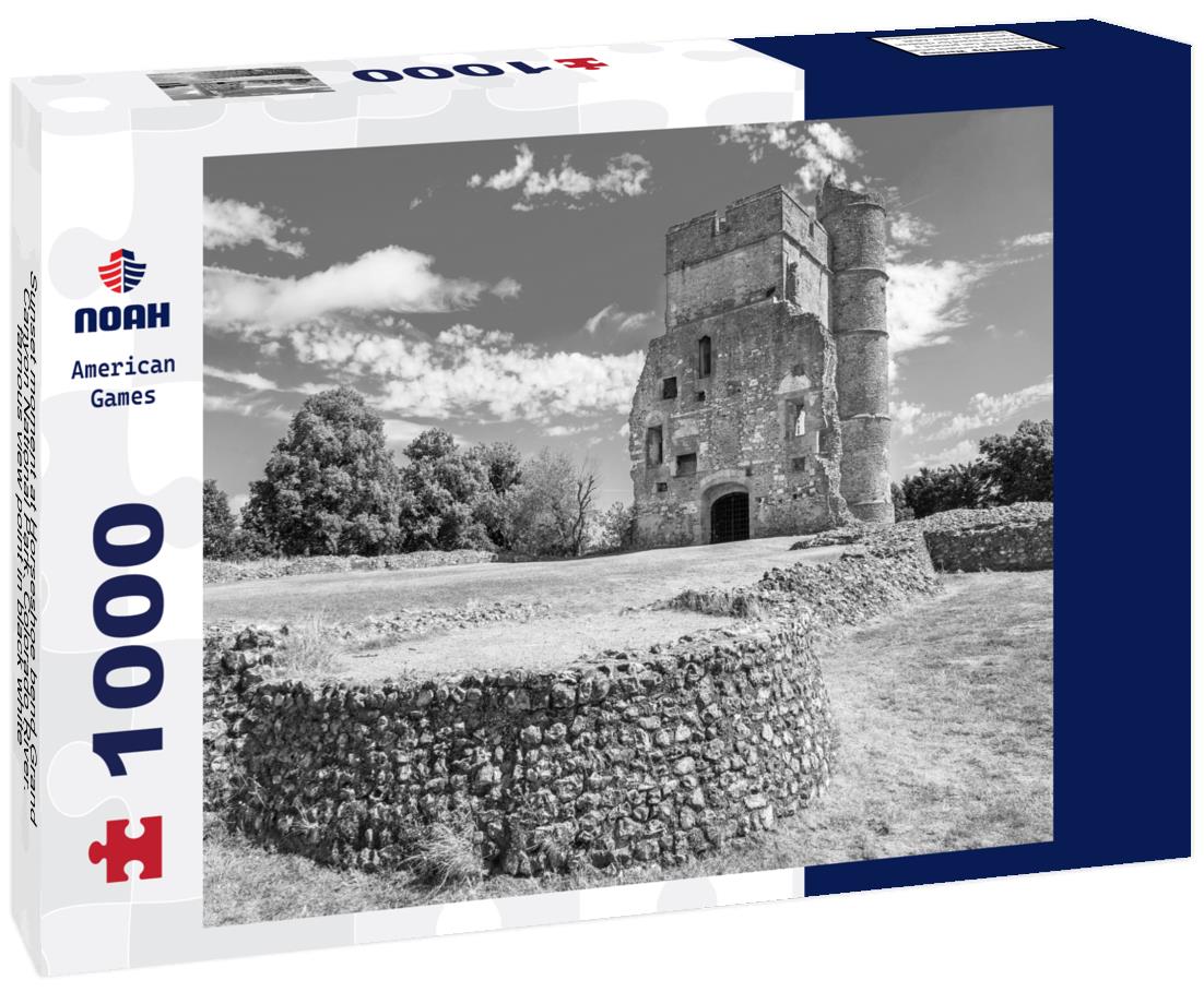 Noah Jigsaw Puzzle Sunset moment at Horseshoe bend Grand Canyon National Park. Colorado River. famous view point in black white 1000 pieces