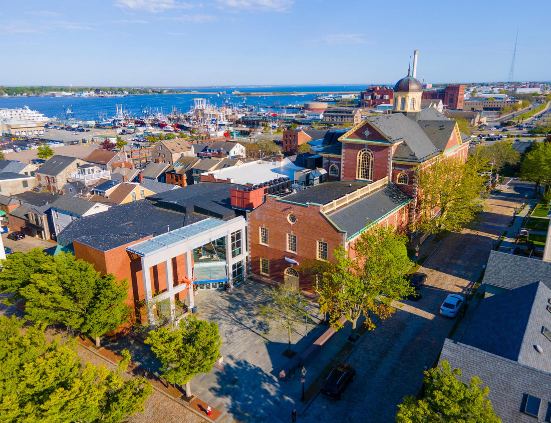 Noah Jigsaw Puzzle Aerial view of Custom House Square in New Bedford Whaling National Historical Park in historic downtown New Bedford, Massachusetts MA, USA 1000 pieces