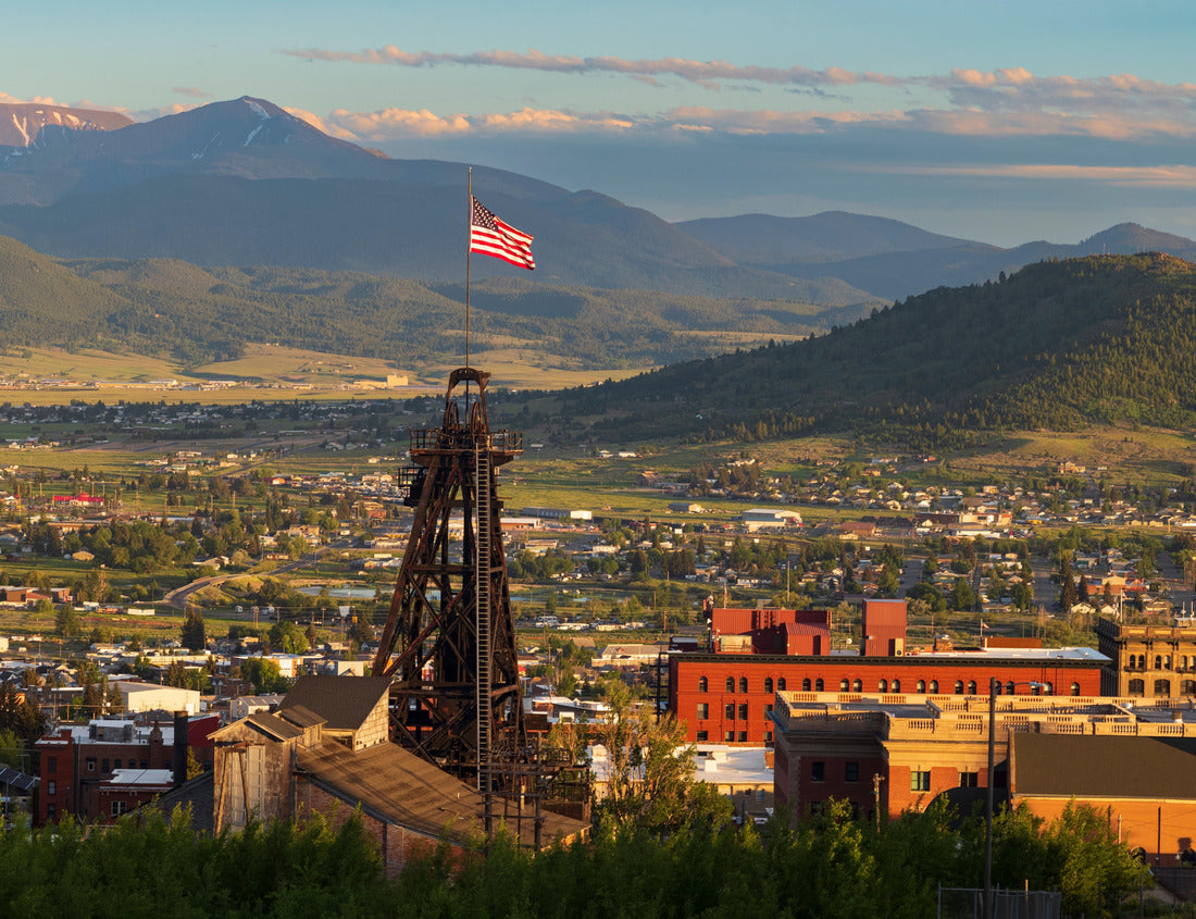 Noah Jigsaw Puzzle One of fourteen headframes, nicked named "gallows frames", dot the Butte, Montana skyline 1000 pieces