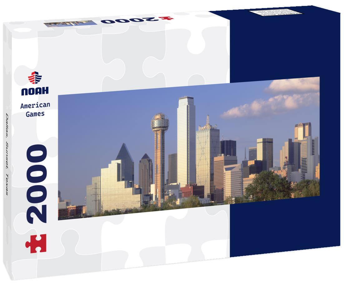 Dallas, Sunset, Texas 2000pc Panoramic Puzzle
