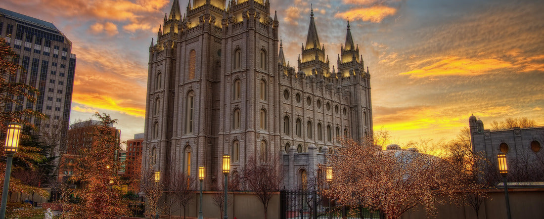 Salt Lake City Sunset 2000pc Panoramic Puzzle