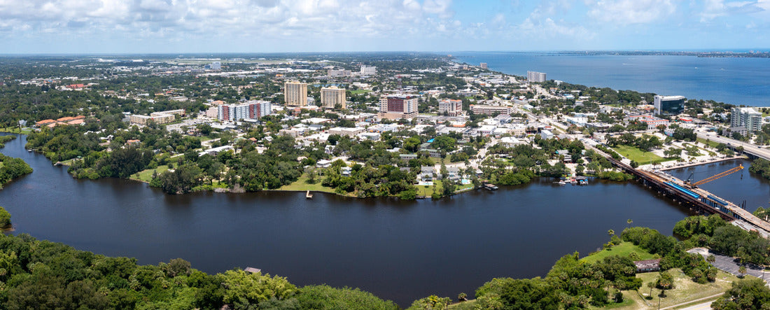 Melbourne Florida Luftbild 2000pc Panoramic Puzzle