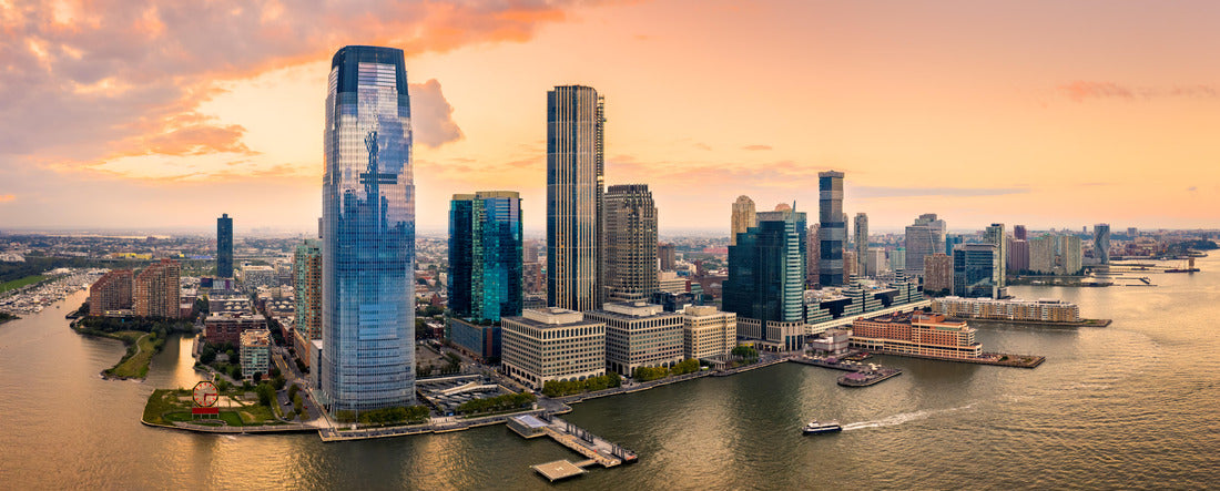 Noah Jigsaw Puzzle Jersey City skyline at sunset panorama 2000 pieces