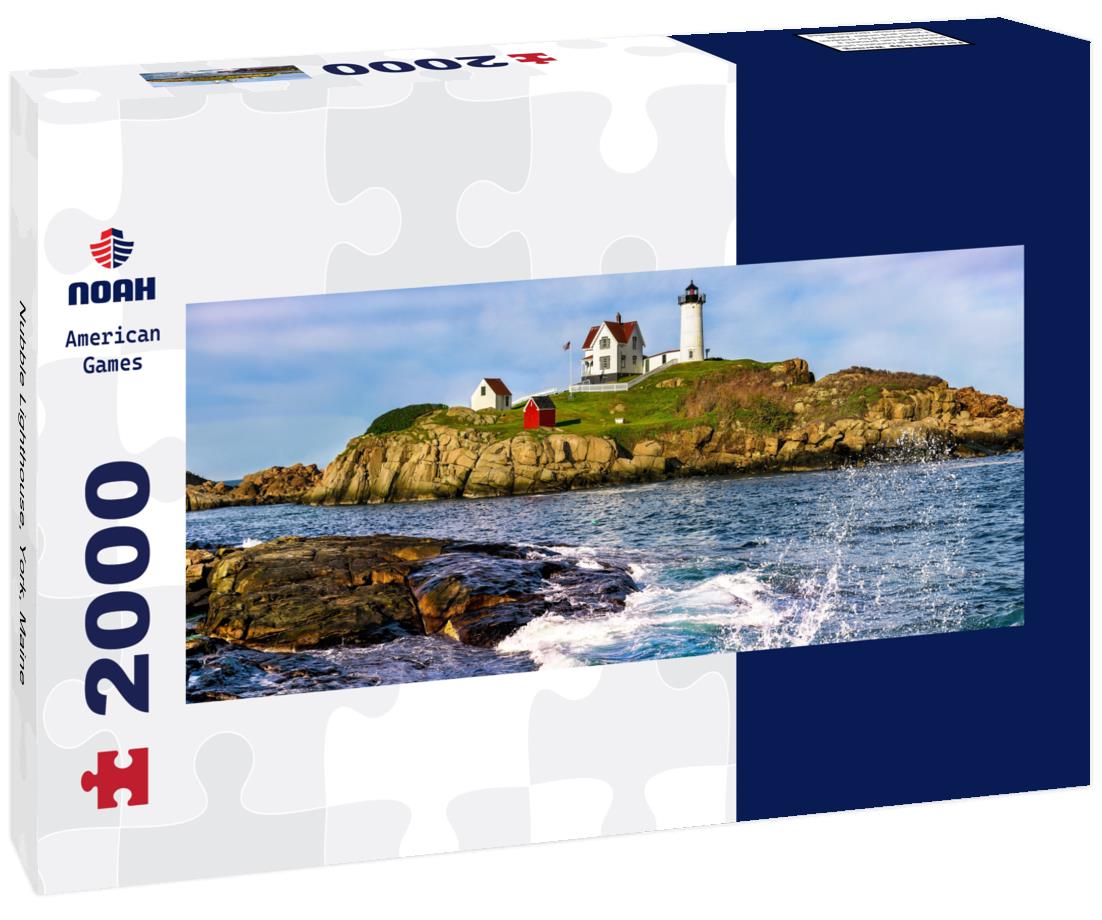 Nubble Lighthouse, York, Maine 2000pc Panoramic Puzzle