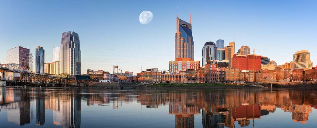 Nashville skyline in the morning 2000pc Panoramic Puzzle