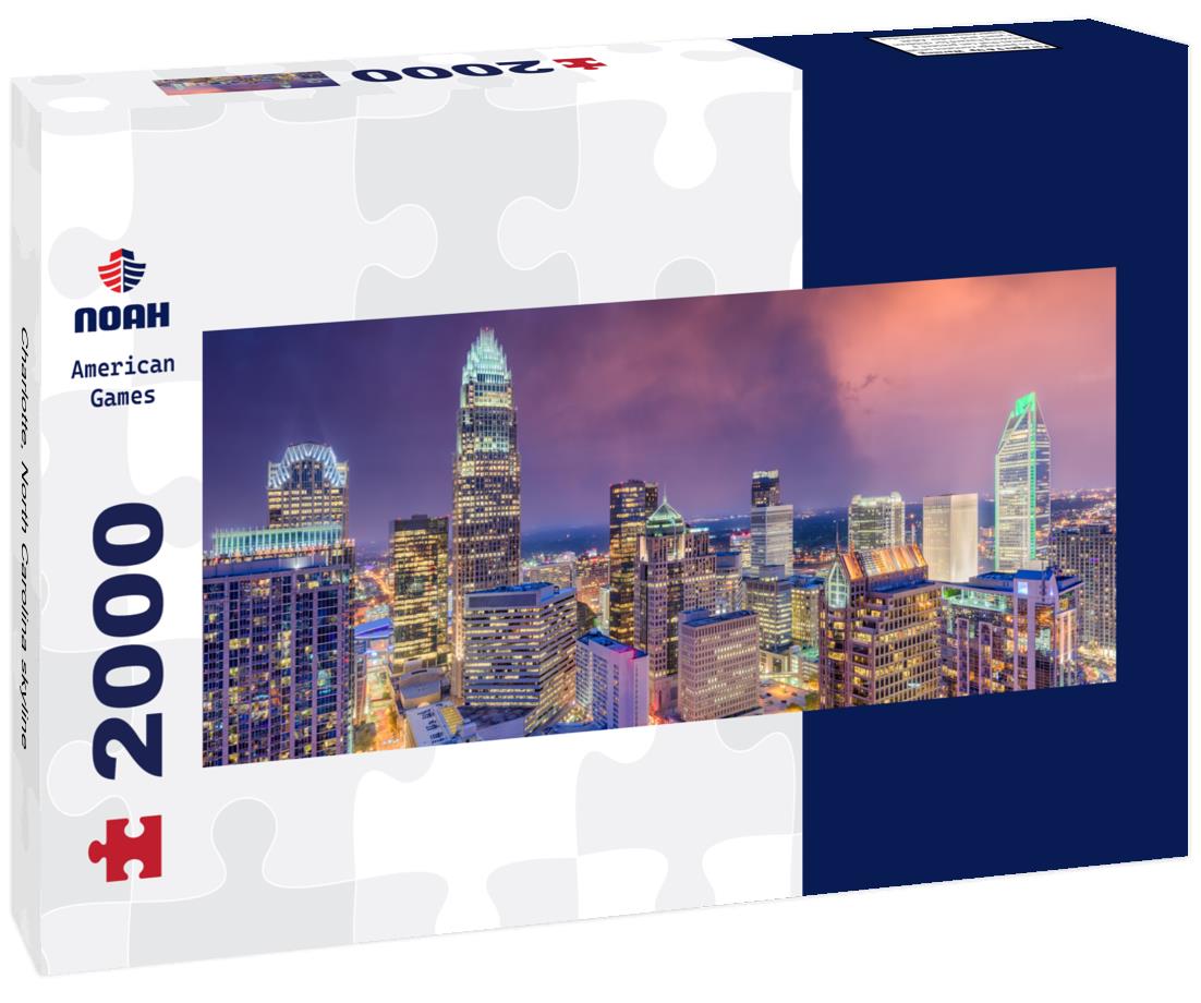 Charlotte, North Carolina skyline 2000pc Panoramic Puzzle