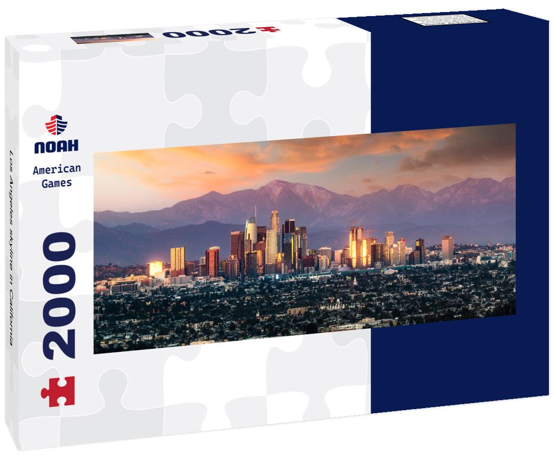 Los Angeles skyline in California 2000pc Panoramic Puzzle