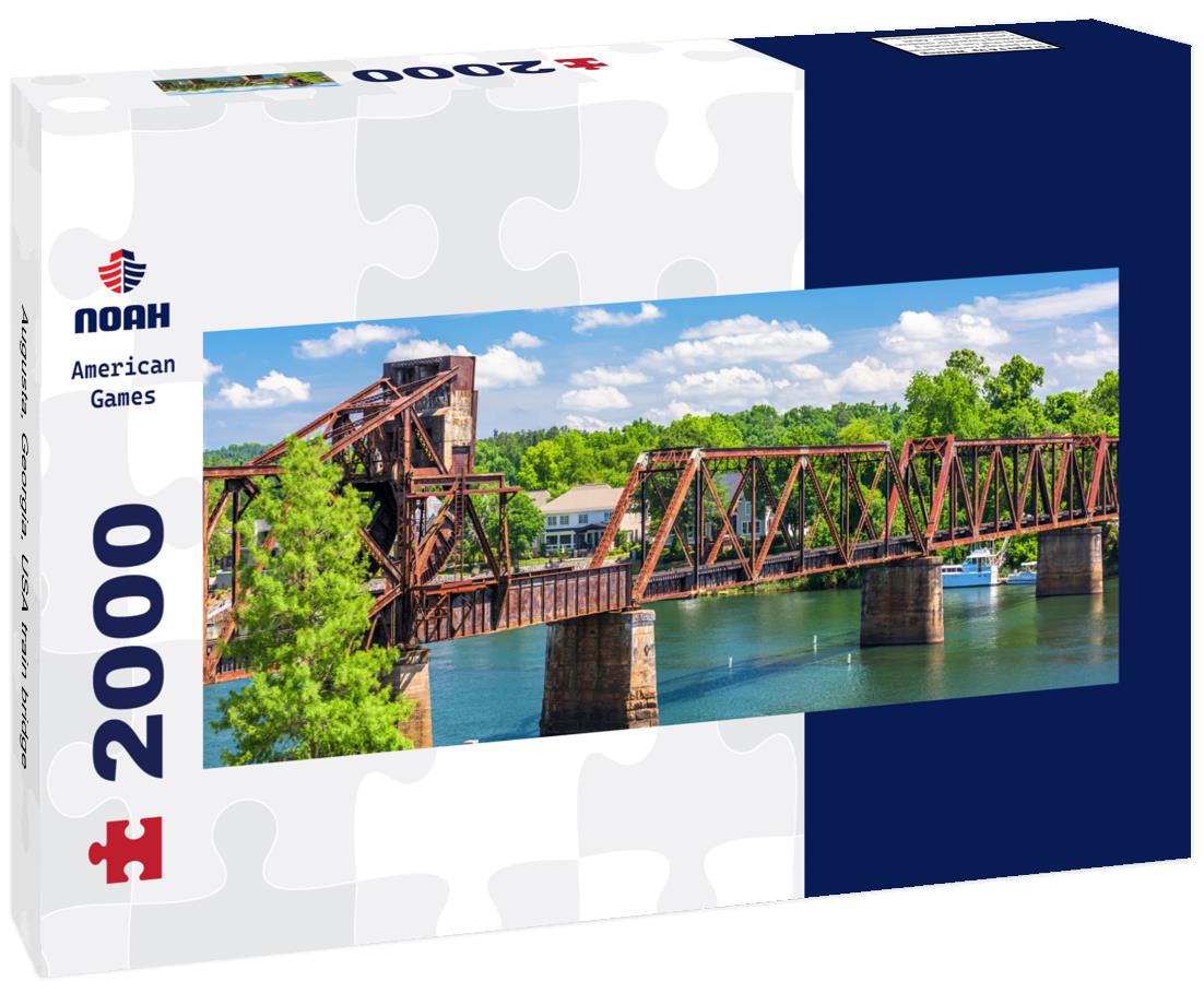 Augusta, Georgia, USA train bridge 2000pc Panoramic Puzzle