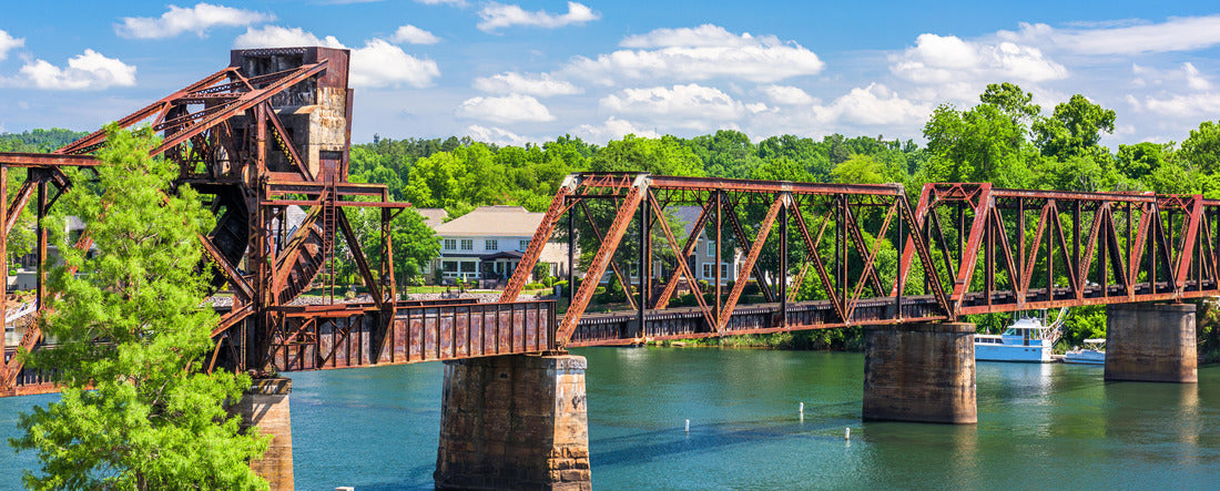 Augusta, Georgia, USA train bridge 2000pc Panoramic Puzzle