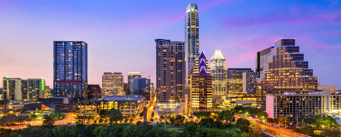 Austin, Texas, USA Downtown skyline 2000pc Panoramic Puzzle