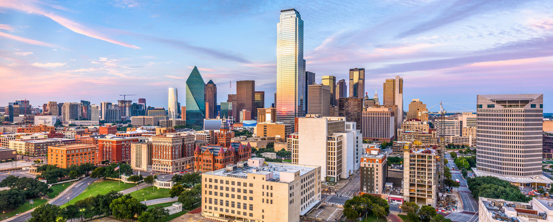 Dallas, Texas, USA downtown skyline 2000pc Panoramic Puzzle