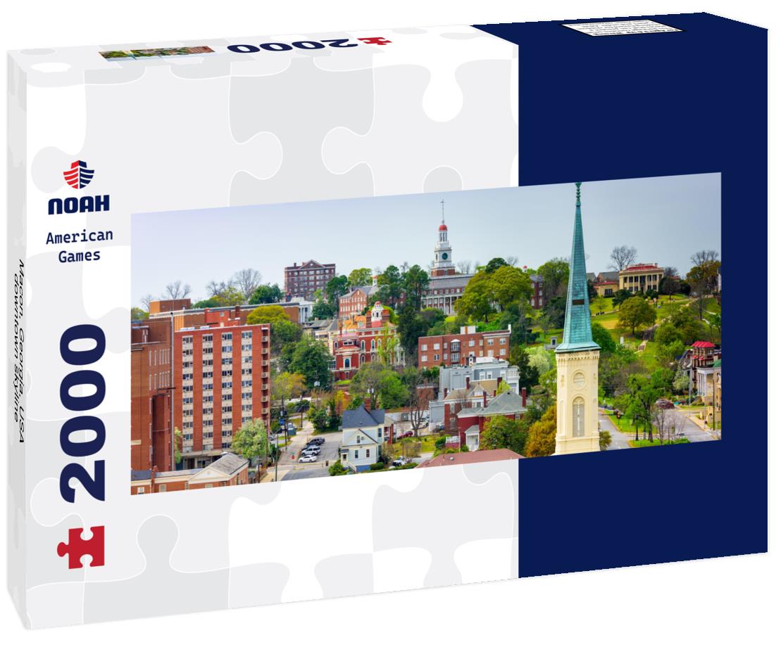 Macon, Georgia, USA downtown skyline 2000pc Panoramic Puzzle