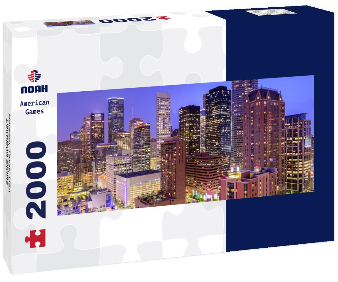 Houston, Texas, USA Downtown skyline 2000pc Panoramic Puzzle
