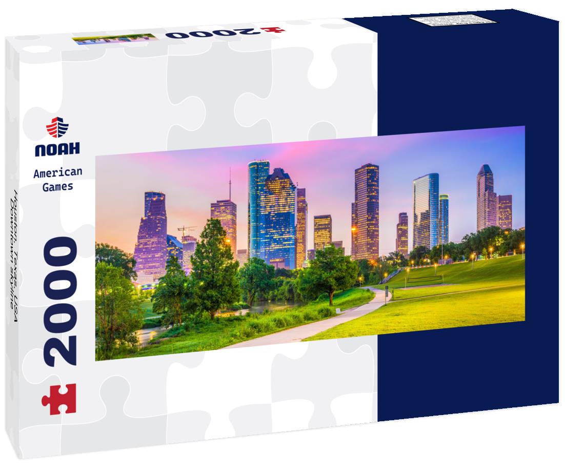 Houston, Texas, USA Downtown skyline 2000pc Panoramic Puzzle