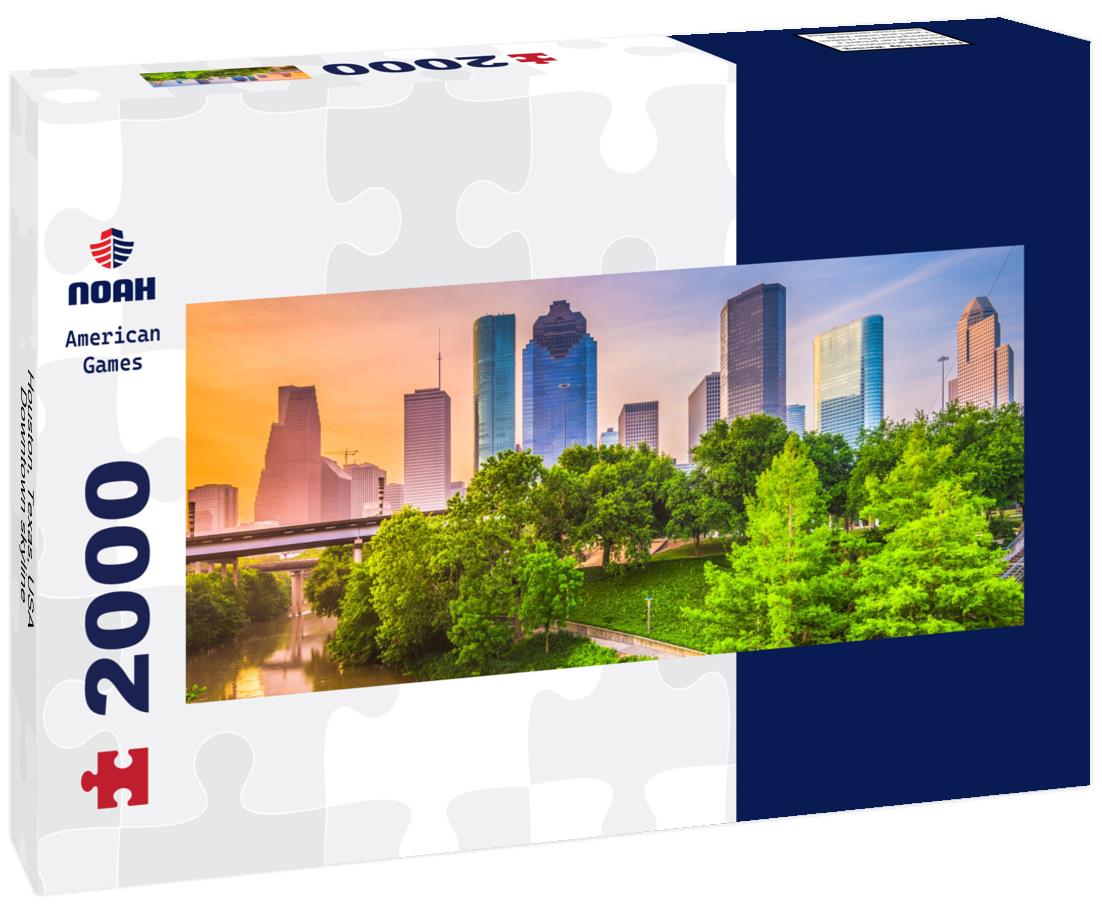 Houston, Texas, USA Downtown skyline 2000pc Panoramic Puzzle