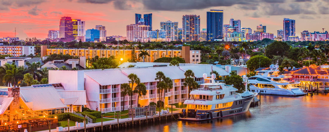 Fort Lauderdale, Florida, USA skyline 2000pc Panoramic Puzzle