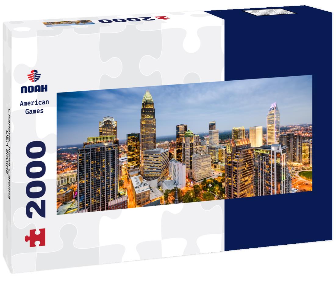 Charlotte, North Carolina, USA skyline 2000pc Panoramic Puzzle