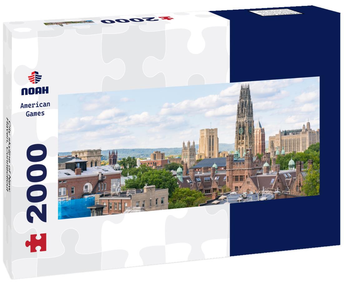 City skyline of New Haven, Connecticut 2000pc Panoramic Puzzle
