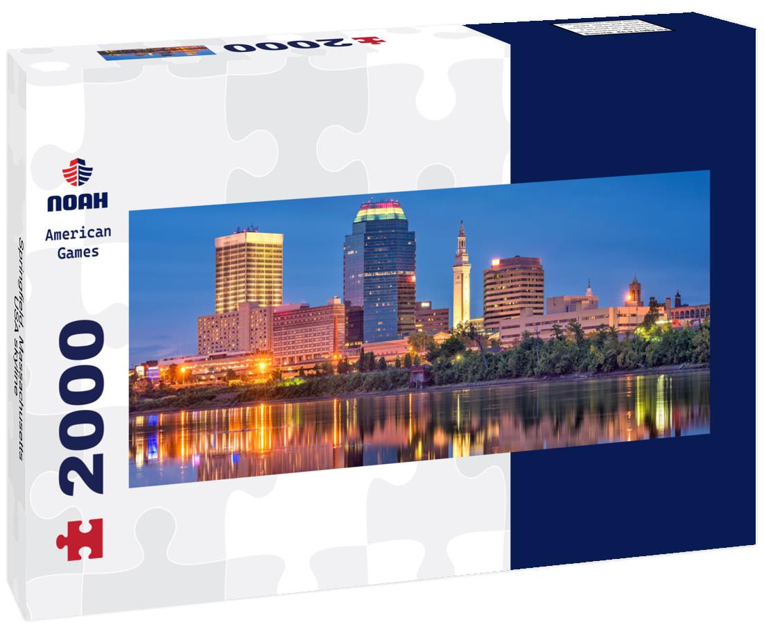 Springfield, Massachusetts, USA skyline 2000pc Panoramic Puzzle