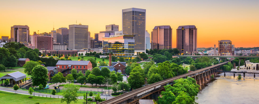 Richmond, Virginia, USA downtown skyline 2000pc Panoramic Puzzle