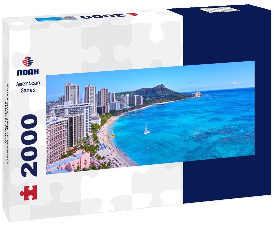 Hawaii's Waikiki Beach 2000pc Panoramic Puzzle
