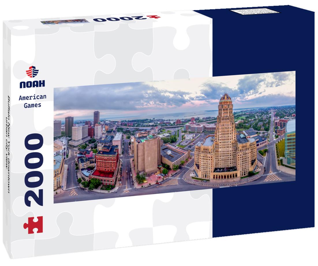 Buffalo New York downtown urban city view 2000pc Panoramic Puzzle