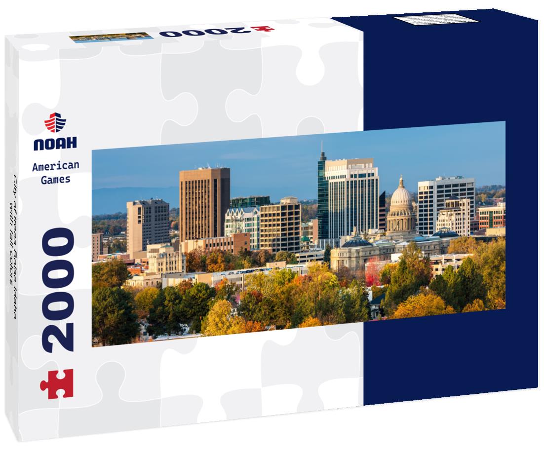 City of trees Boise Idaho with fall colors 2000pc Panoramic Puzzle