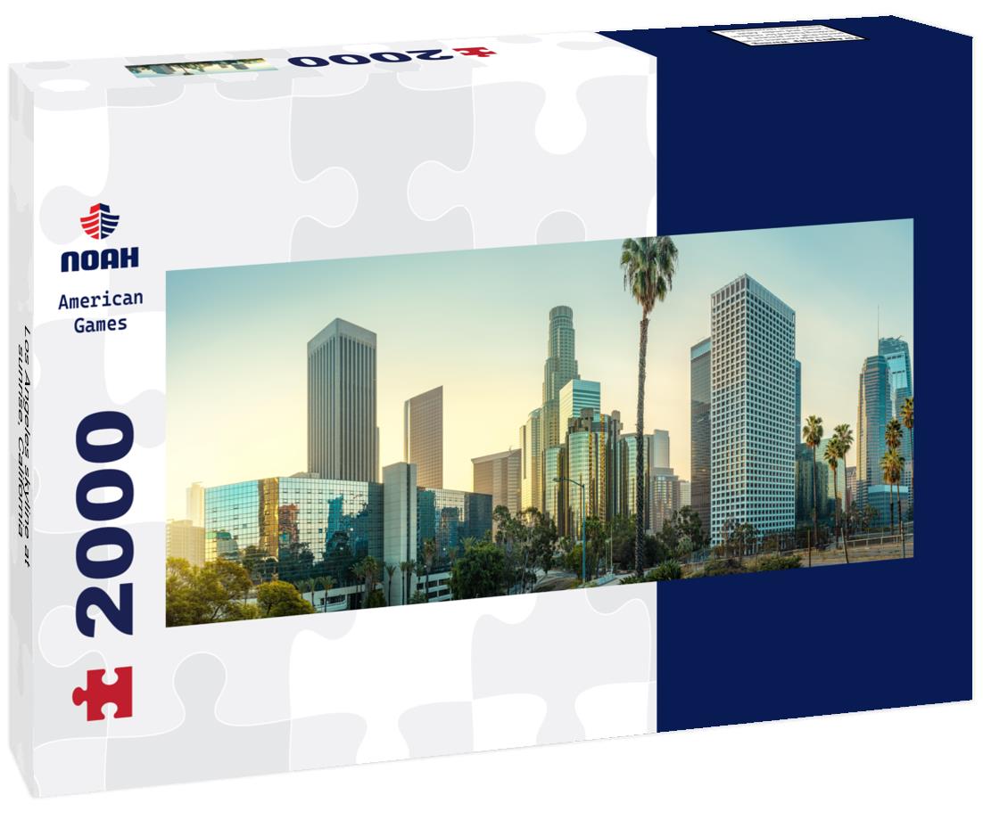 Los Angeles skyline at sunrise, California 2000pc Panoramic Puzzle
