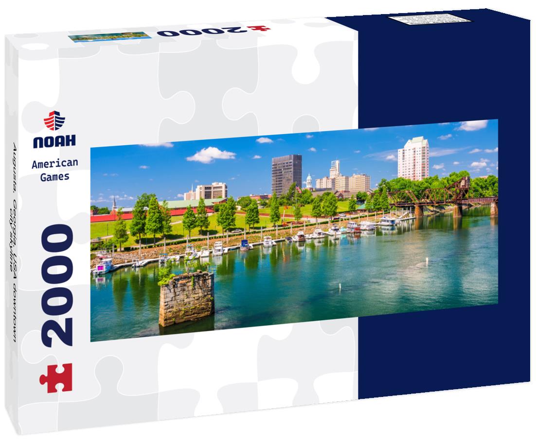 Augusta, Georgia, USA downtown city skyline 2000pc Panoramic Puzzle