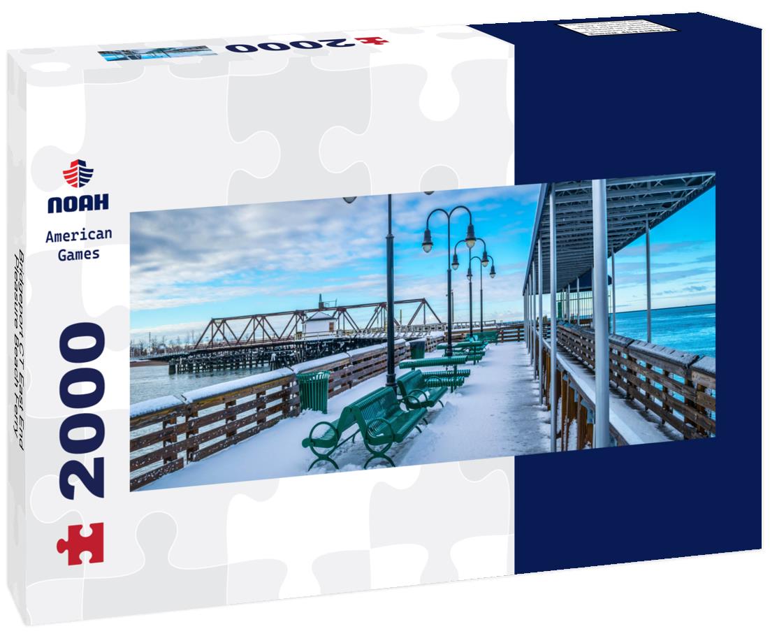 Bridgeport CT East End Pleasure Beach Ferry 2000pc Panoramic Puzzle