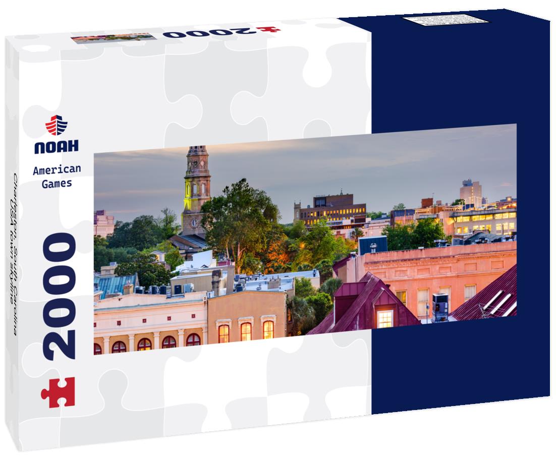 Charleston, South Carolina, USA town skyline 2000pc Panoramic Puzzle