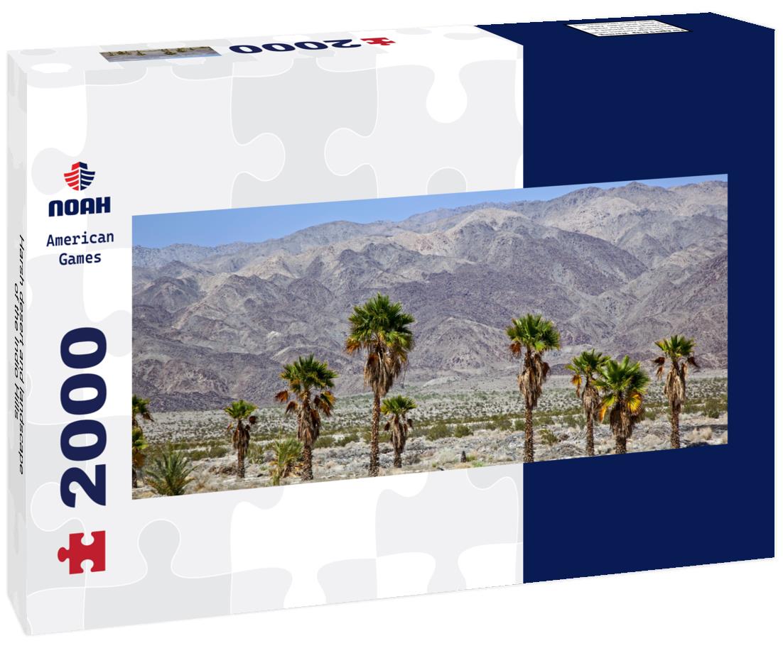 Harsh desert and landscape of the Indio Hills 2000pc Panoramic Puzzle