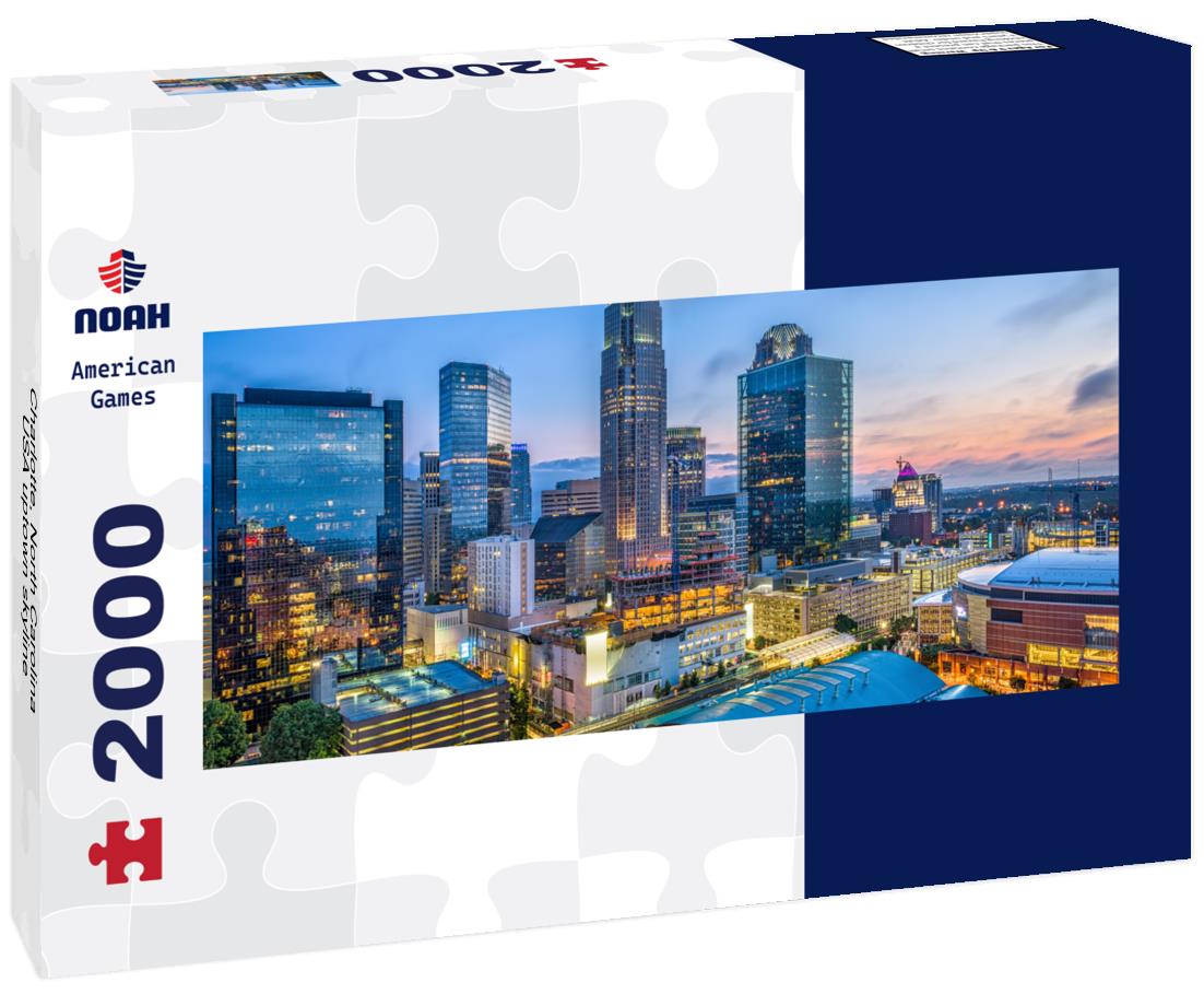 Charlotte, North Carolina, USA uptown skyline 2000pc Panoramic Puzzle