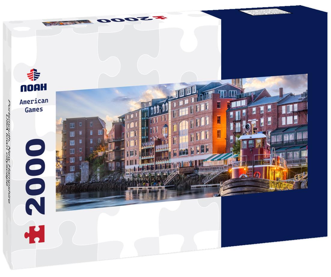 Portsmouth, New Hampshire, USA town cityscape 2000pc Panoramic Puzzle