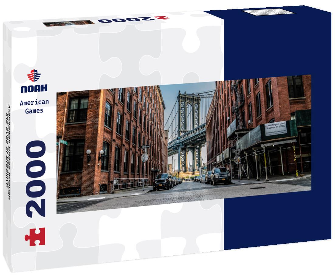 Manhattan Bridge through the eyes of Brooklyn 2000pc Panoramic Puzzle