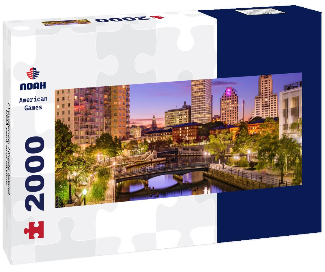 Providence, Rhode Island, USA park and skyline 2000pc Panoramic Puzzle