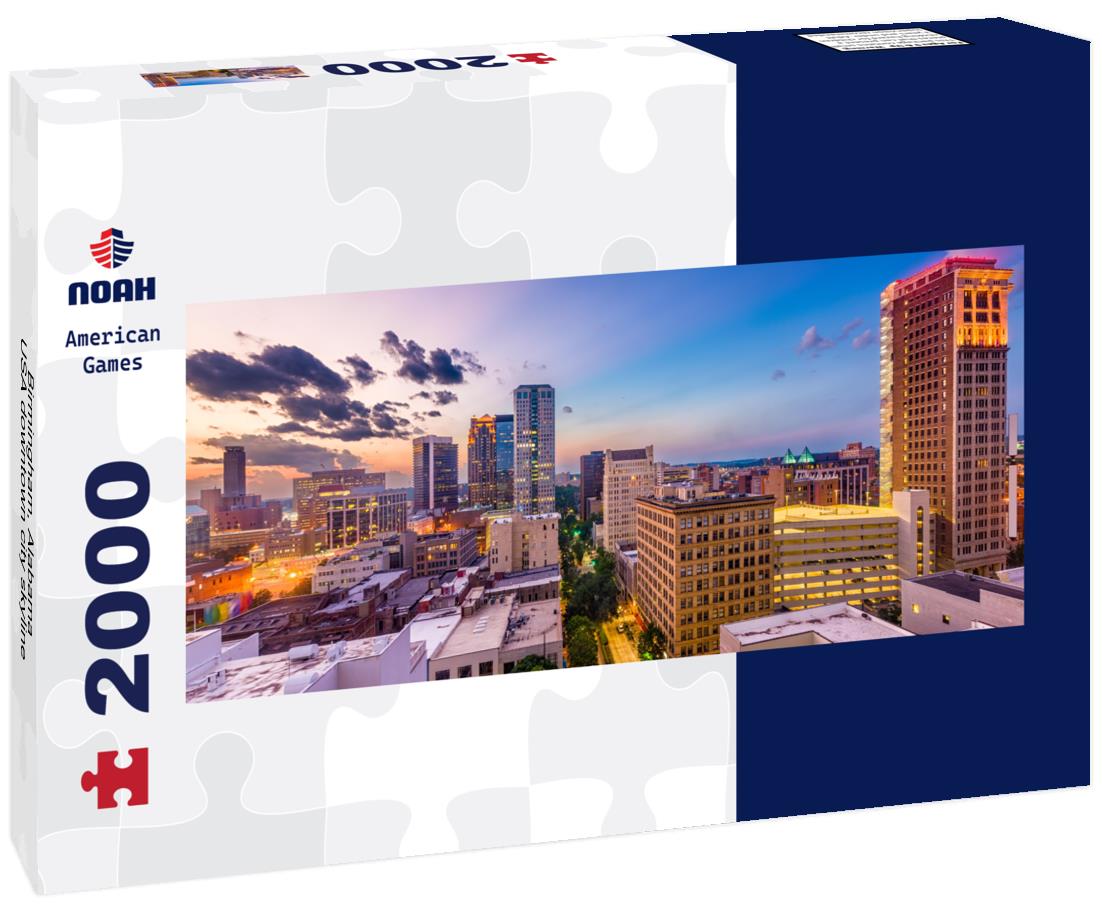 Birmingham, Alabama, USA downtown city skyline 2000pc Panoramic Puzzle