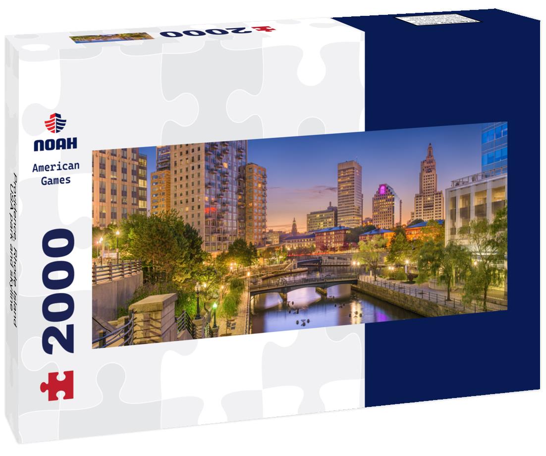 Providence, Rhode Island, USA park and skyline 2000pc Panoramic Puzzle