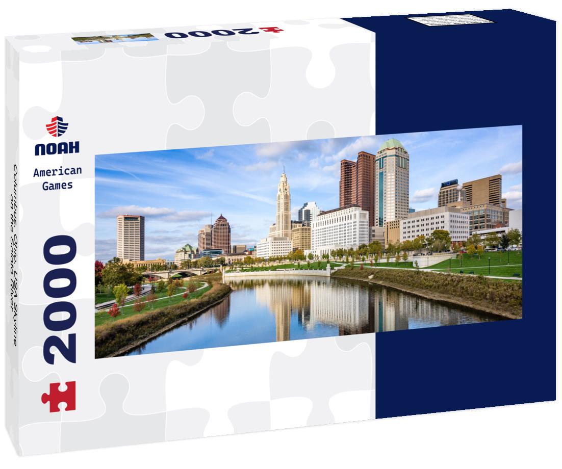 Columbus, Ohio, USA Skyline on the Scioto River 2000pc Panoramic Puzzle