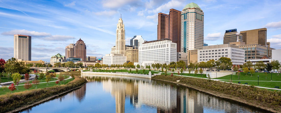 Columbus, Ohio, USA Skyline on the Scioto River 2000pc Panoramic Puzzle