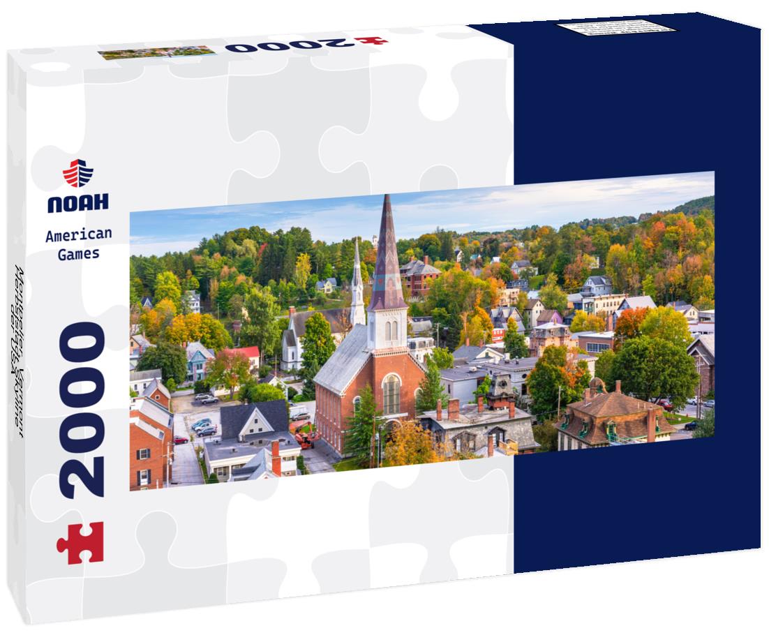 Montpelier, Vermont, Herbststadt Skyline der USA 2000pc Panoramic Puzzle